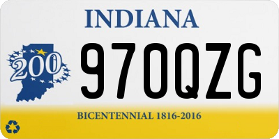IN license plate 970QZG