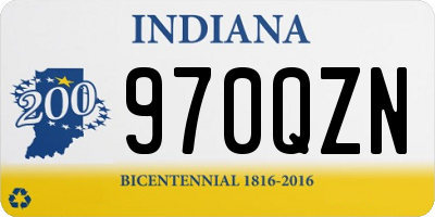 IN license plate 970QZN