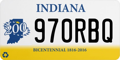 IN license plate 970RBQ