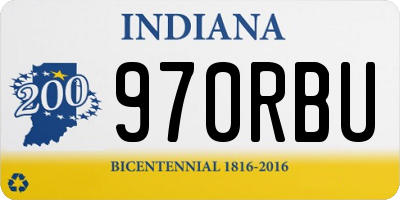 IN license plate 970RBU