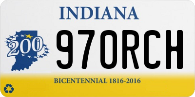 IN license plate 970RCH