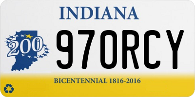 IN license plate 970RCY