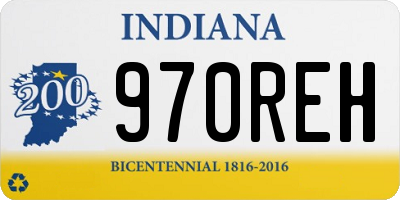 IN license plate 970REH