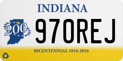 IN license plate 970REJ
