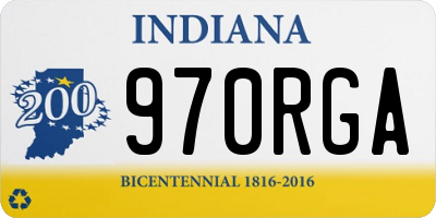 IN license plate 970RGA