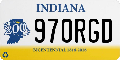 IN license plate 970RGD