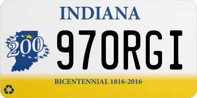 IN license plate 970RGI