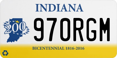 IN license plate 970RGM