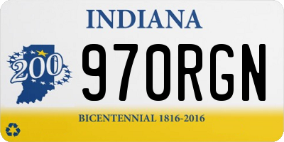 IN license plate 970RGN