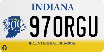 IN license plate 970RGU