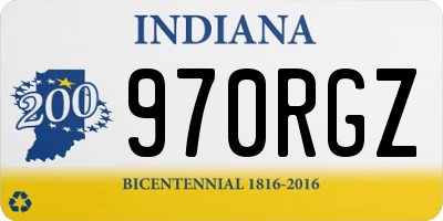 IN license plate 970RGZ