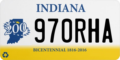IN license plate 970RHA