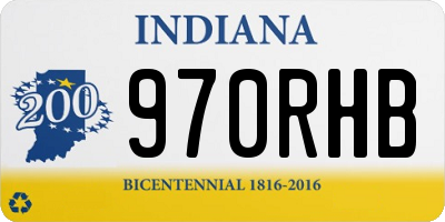 IN license plate 970RHB