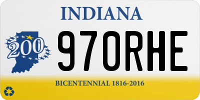 IN license plate 970RHE