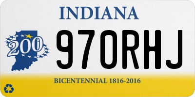IN license plate 970RHJ