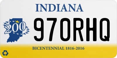 IN license plate 970RHQ