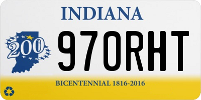IN license plate 970RHT