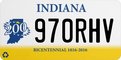 IN license plate 970RHV