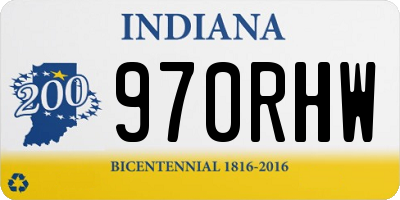 IN license plate 970RHW