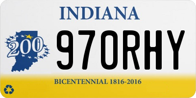 IN license plate 970RHY