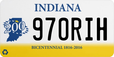 IN license plate 970RIH