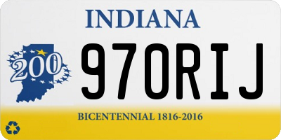 IN license plate 970RIJ