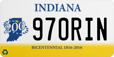 IN license plate 970RIN