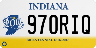 IN license plate 970RIQ