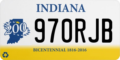 IN license plate 970RJB
