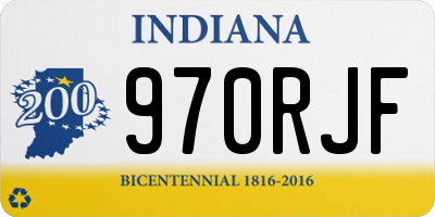 IN license plate 970RJF