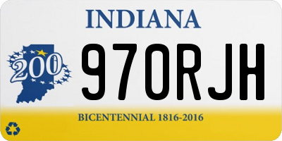 IN license plate 970RJH
