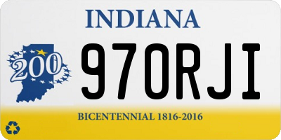 IN license plate 970RJI