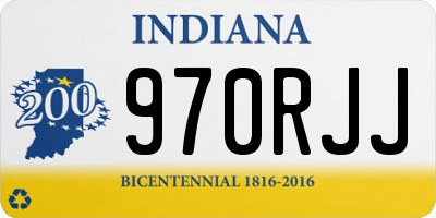 IN license plate 970RJJ