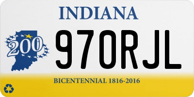 IN license plate 970RJL