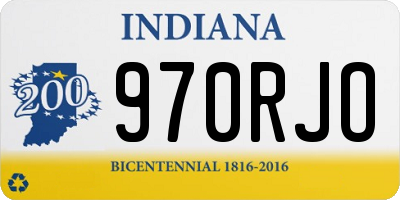 IN license plate 970RJO