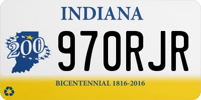 IN license plate 970RJR