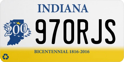 IN license plate 970RJS