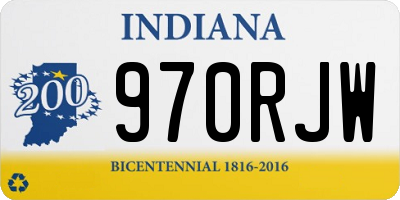 IN license plate 970RJW