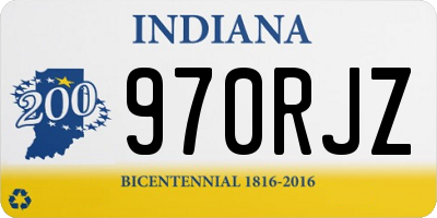 IN license plate 970RJZ