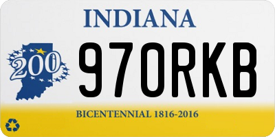 IN license plate 970RKB