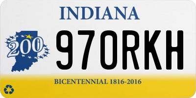 IN license plate 970RKH