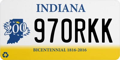 IN license plate 970RKK