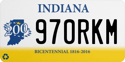 IN license plate 970RKM