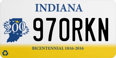 IN license plate 970RKN