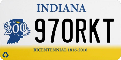 IN license plate 970RKT