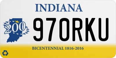 IN license plate 970RKU