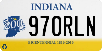 IN license plate 970RLN