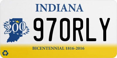IN license plate 970RLY