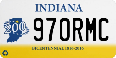 IN license plate 970RMC