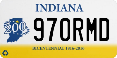 IN license plate 970RMD